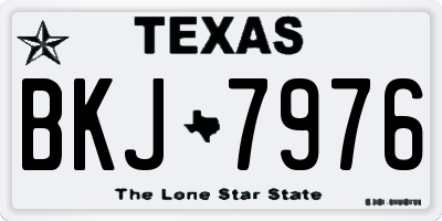 TX license plate BKJ7976