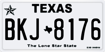 TX license plate BKJ8176