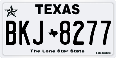 TX license plate BKJ8277