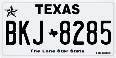 TX license plate BKJ8285
