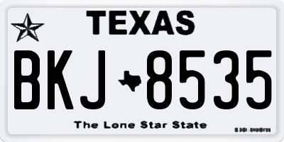 TX license plate BKJ8535