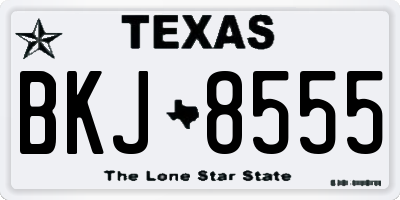 TX license plate BKJ8555