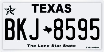TX license plate BKJ8595