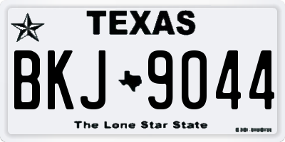 TX license plate BKJ9044