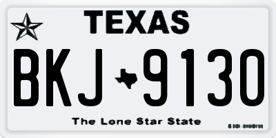 TX license plate BKJ9130