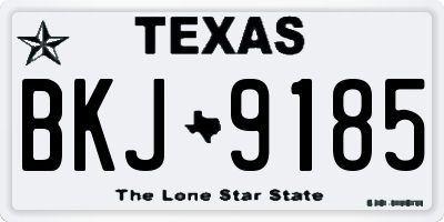 TX license plate BKJ9185