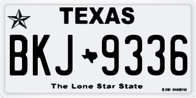 TX license plate BKJ9336