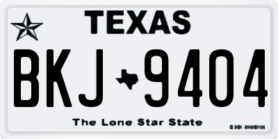 TX license plate BKJ9404