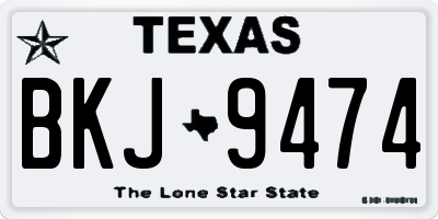 TX license plate BKJ9474