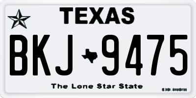 TX license plate BKJ9475