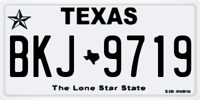 TX license plate BKJ9719