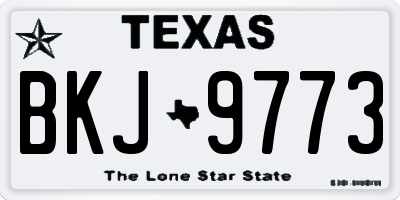 TX license plate BKJ9773