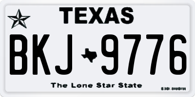TX license plate BKJ9776