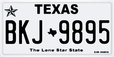 TX license plate BKJ9895