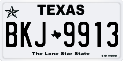 TX license plate BKJ9913