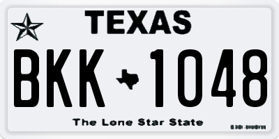 TX license plate BKK1048