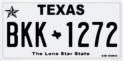 TX license plate BKK1272