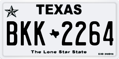 TX license plate BKK2264