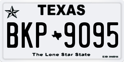 TX license plate BKP9095