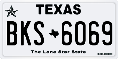 TX license plate BKS6069