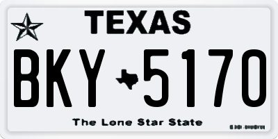 TX license plate BKY5170