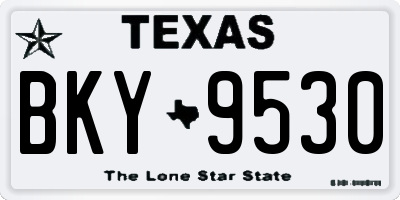TX license plate BKY9530