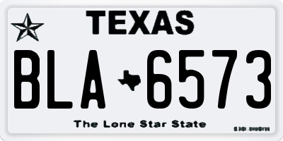 TX license plate BLA6573