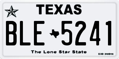 TX license plate BLE5241