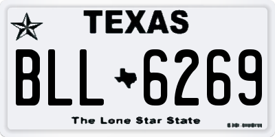TX license plate BLL6269