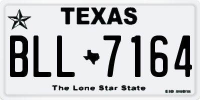 TX license plate BLL7164