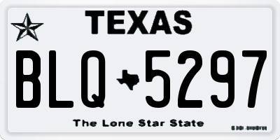 TX license plate BLQ5297