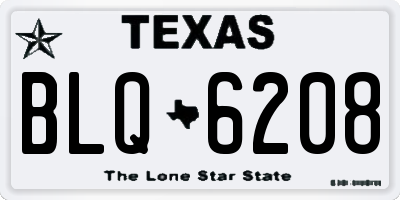 TX license plate BLQ6208
