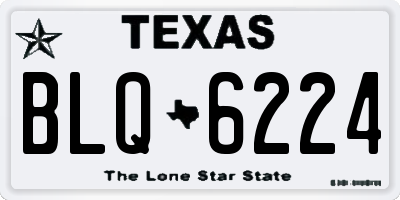 TX license plate BLQ6224