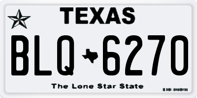 TX license plate BLQ6270