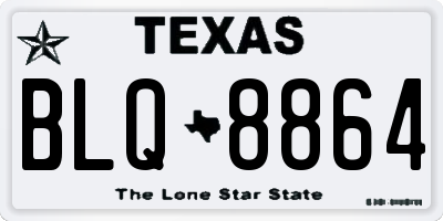 TX license plate BLQ8864