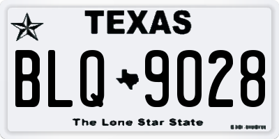 TX license plate BLQ9028