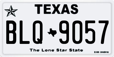 TX license plate BLQ9057