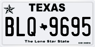 TX license plate BLQ9695