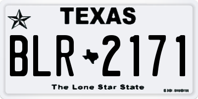 TX license plate BLR2171