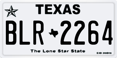 TX license plate BLR2264