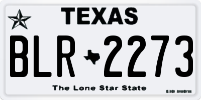 TX license plate BLR2273