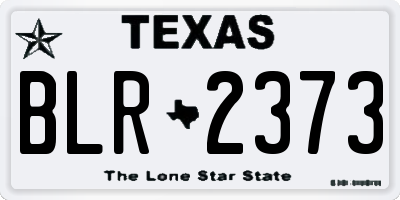 TX license plate BLR2373