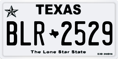 TX license plate BLR2529