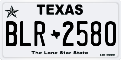 TX license plate BLR2580