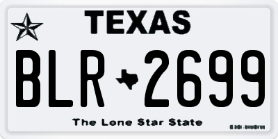 TX license plate BLR2699