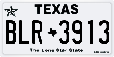 TX license plate BLR3913