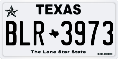TX license plate BLR3973