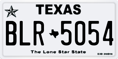 TX license plate BLR5054