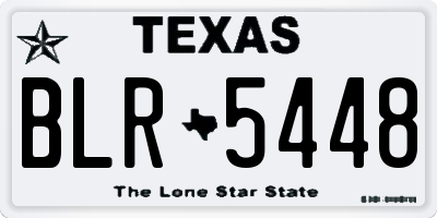 TX license plate BLR5448