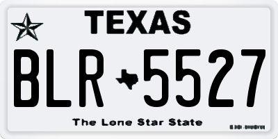TX license plate BLR5527